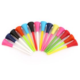 iMounTEK 50 Pack Golf Tees Multi-colored 3-1/4 Inch Durable Rubber Cushion Top Golf Random Color