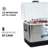 Yakimoto Ice Chest Beverage Beer Cooler Box With Bottle Opener, 51L/54Qt Stainless Steel Portable Insulated Ice Bucket, Sturdy And Leak-proof, For Cam
