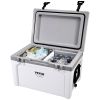 Insulated Portable Cooler, 52 qt, Holds 50 Cans, Ice Retention Hard Cooler with Heavy Duty Handle, Ice Chest Lunch Box for Camping, Beach, Picnic, Tra