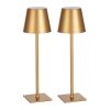 Cordless Table Lamp, 2-Pack, 5200mAh Built-in Rechargeable Battery Desk Lamp, 3 Color Stepless Dimming Up, 3000-6500K Color Temperature, Table Light f