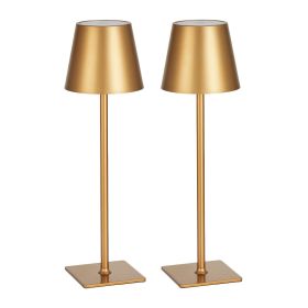 Cordless Table Lamp, 2-Pack, 5200mAh Built-in Rechargeable Battery Desk Lamp, 3 Color Stepless Dimming Up, 3000-6500K Color Temperature, Table Light f