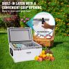 Insulated Portable Cooler, 52 qt, Holds 50 Cans, Ice Retention Hard Cooler with Heavy Duty Handle, Ice Chest Lunch Box for Camping, Beach, Picnic, Tra