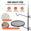 Swivel Campfire Grill, Fire Pit Grill Grate over Fire Pits, Heavy Duty Steel Grill Grates, 360° Adjustable Open Fire Outdoor Cooking Equipment, Portab