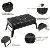 Foldable Smoker Grill Portable Lightweight BBQ Charcoal Grill for Camping Picnics Garden Grilling RV Travel