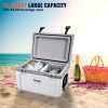 Insulated Portable Cooler, 52 qt, Holds 50 Cans, Ice Retention Hard Cooler with Heavy Duty Handle, Ice Chest Lunch Box for Camping, Beach, Picnic, Tra
