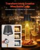 Cordless Table Lamp, 2-Pack, 5200mAh Built-in Rechargeable Battery Desk Lamp, Stepless Dimming Up, 3 Adjustable Heights, Detachable Lampshade for Bott