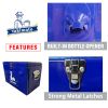 Yakimoto 20L Insulated Cooler Box With 4-Day Ice Retention, Portable Ice Chest -Reflex Blue, 35 Can Capacity, Lockable Metal Latches & Ergo Handle For