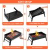 Foldable Smoker Grill Portable Lightweight BBQ Charcoal Grill for Camping Picnics Garden Grilling RV Travel