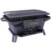 Oval Cast Iron Grill Outdoor, Portable Charcoal Grill and Tabletop Cast Iron Skillet - 100% Cast Iron, Enameled, Durable, Small Charcoal Grill, Campin