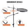 Swivel Campfire Grill, Fire Pit Grill Grate over Fire Pits, Heavy Duty Steel Grill Grates, 360° Adjustable Open Fire Outdoor Cooking Equipment, Portab