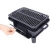 Oval Cast Iron Grill Outdoor, Portable Charcoal Grill and Tabletop Cast Iron Skillet - 100% Cast Iron, Enameled, Durable, Small Charcoal Grill, Campin