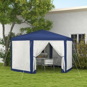 13' x 11' Outdoor Party Tent (Black: Blue-1140x190x210 mm)
