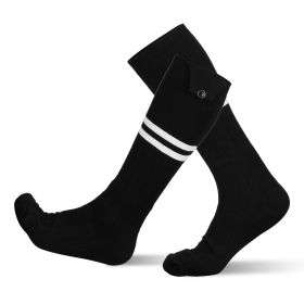 Heated Socks for Men Women Electric Heating Socks with APP Control 5000mAh Battery Rechargeable(ermal Socks Winter Warm Socks for Skiing Hiking Camp (Black: Black)