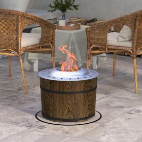 Smokeless Fire Pit (Black: Brown-580x580x460 mm)