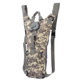 Tactical Hydration Pack 3L Water Bladder Adjustable Water Drink Backpack for Hiking Cycling Climbing Running (Black: ACU)