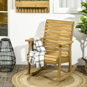 Outdoor Rocking Chair (Black: Brown-900x660x220 mm)