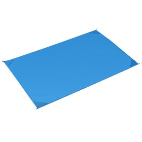 Portable Beach Blanket 4.68 6.6aterproof Foldable Camping Rug Pocket Sandproof Picnic Mat for Camping Picnic Hiking Grass Travel (Black: Blue)