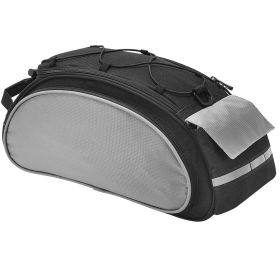 Bike Bag Bicycle Rear Seat Carrier Bag Commuter Bike Luggage Bag Bicycle Rack Trunk Panniers (Black: Black)