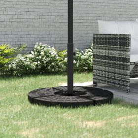 Outdoor Universal Cross Brace Stand for Small Offset Umbrella or Large Market Umbrella (Black: Black-1080x140x90 mm)
