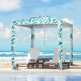 Quick Beach Cabana Canopy Umbrella (Black: Green-1455x130x130 mm)