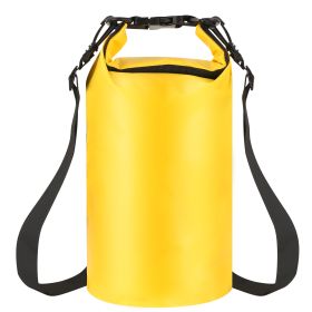 Waterproof Dry Bag Roll Top Dry Storage Backpack Keep Gear Dry w/ Detachable Shoulder Strap for Kayaking Rafting Boating Beach Swimming (Black: 10L)