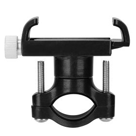 MTB Bike Handlebar Phone Holder Stand Aluminum Alloy Bicycle Phone Bracket 360otation Motorcycle Phone Mount For 4-7 Inch Phone (Black: Black)