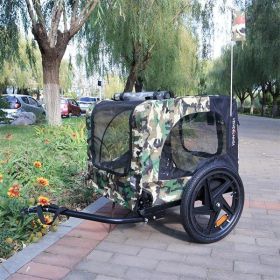 Camouflage Folding Bicycle Trailer (Black: Black)
