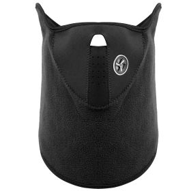 Half Face Mask Breathable Windproof Dustproof Neck Warmer for Bike Motorcycle Racing (Black: Black)