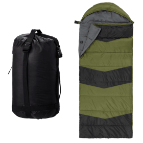 Rectangular Heated Sleeping Bag, Lightweight Sleeping Bag with Multi USB Powered Heating Pads, Waterproof Compact Envelope Sleeping Bag for Backpackin (Title: default title)