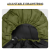Rectangular Heated Sleeping Bag, Lightweight Sleeping Bag with Multi USB Powered Heating Pads, Waterproof Compact Envelope Sleeping Bag for Backpackin